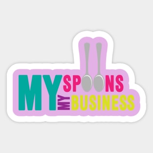 My Spoons Sticker